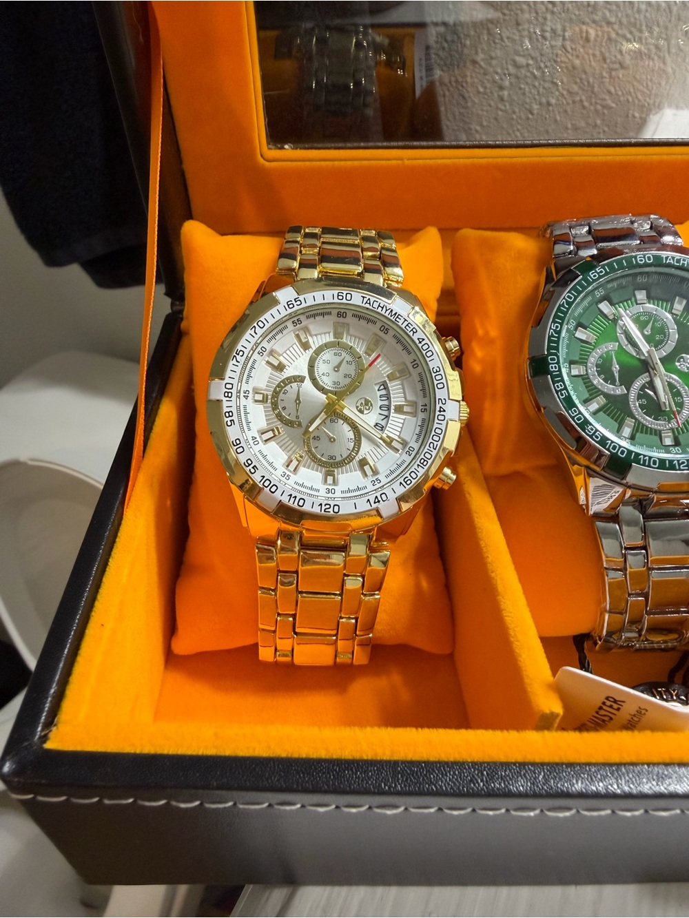 Gold Stainless Steel Men's Watch - Unbranded